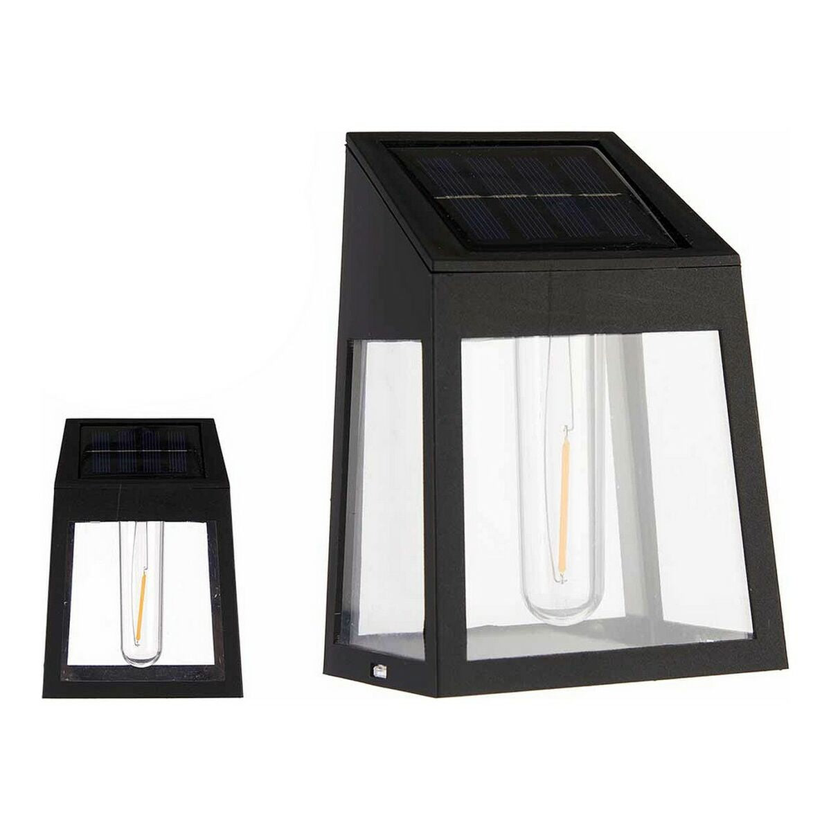 Solar lamp 6,6 x 13 x 9,3 cm Black Plastic
