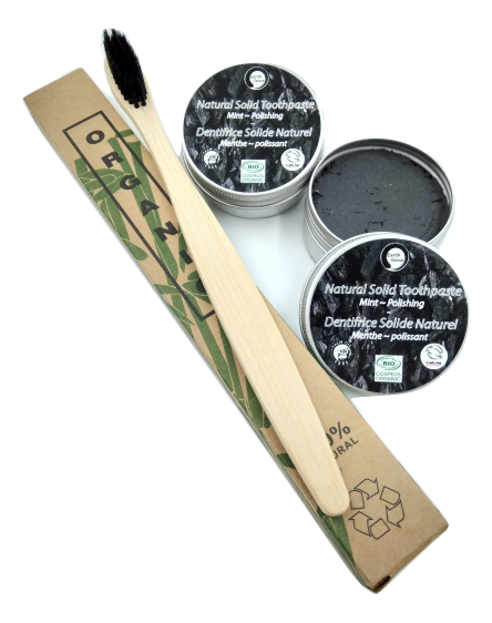 Natural Organic Certified Solid Toothpaste - Gift Set - 1 piece